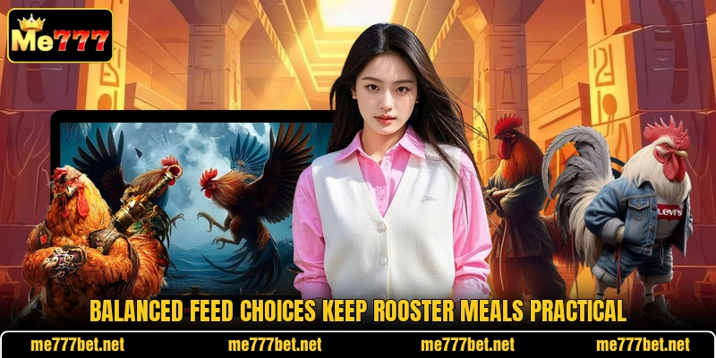 Balanced feed choices keep rooster meals practical Balanced feed choices keep rooster meals practical