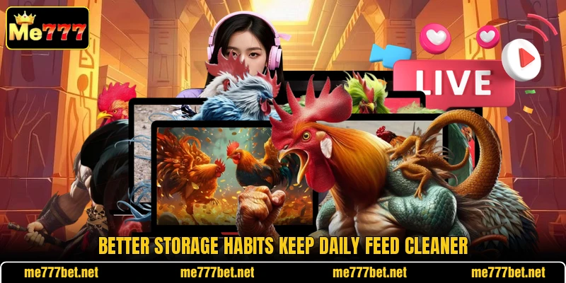 Better storage habits keep daily feed cleaner Better storage habits keep daily feed cleaner