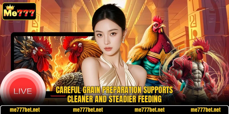 Careful grain preparation supports cleaner and steadier feeding Careful grain preparation supports cleaner and steadier feeding