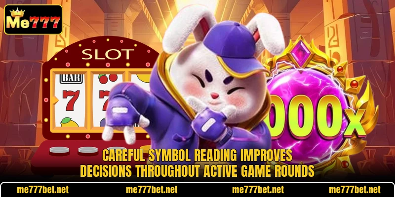 Careful symbol reading improves decisions throughout active game rounds Careful symbol reading improves decisions throughout active game rounds