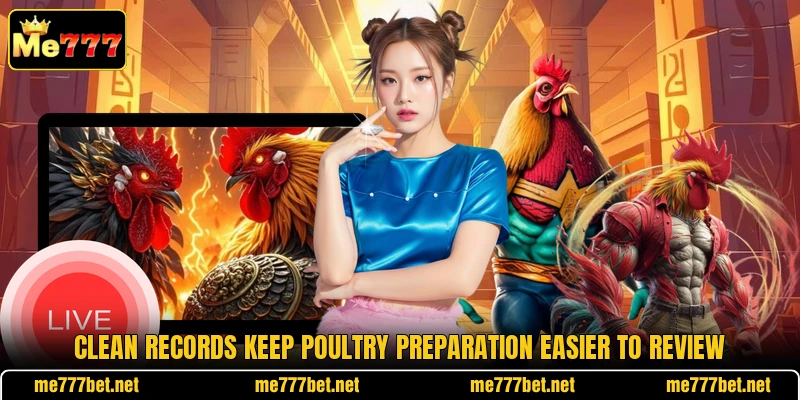Clean records keep poultry preparation easier to review Clean records keep poultry preparation easier to review