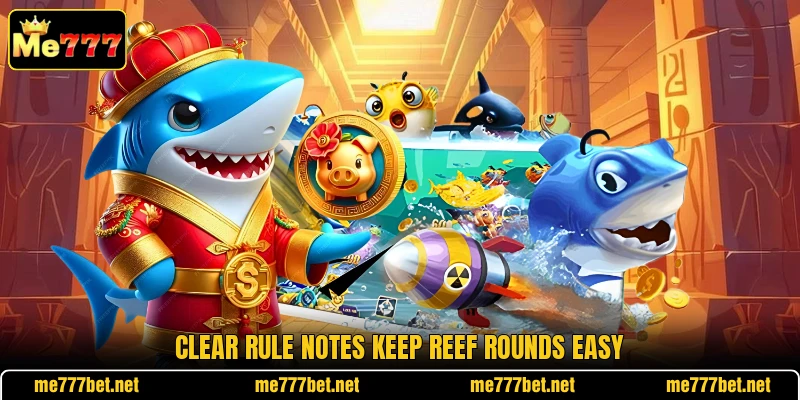 Clear rule notes keep reef rounds easy Clear rule notes keep reef rounds easy