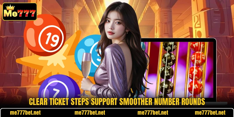 Clear ticket steps support smoother number rounds Clear ticket steps support smoother number rounds