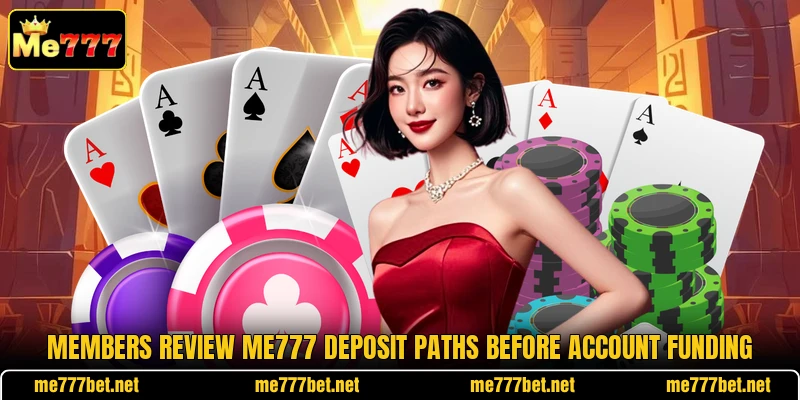Members review Me777 deposit paths before account funding