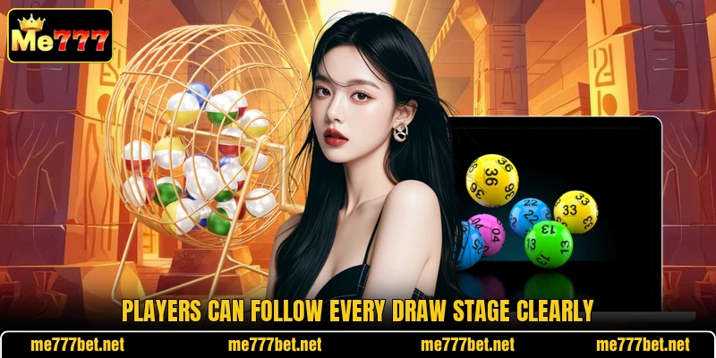 Players can follow every draw stage clearly Players can follow every draw stage clearly