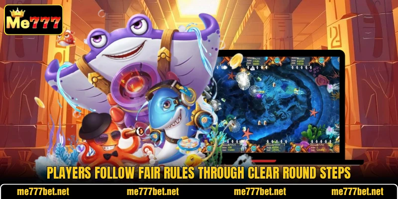 Players follow fair rules through clear round steps Players follow fair rules through clear round steps