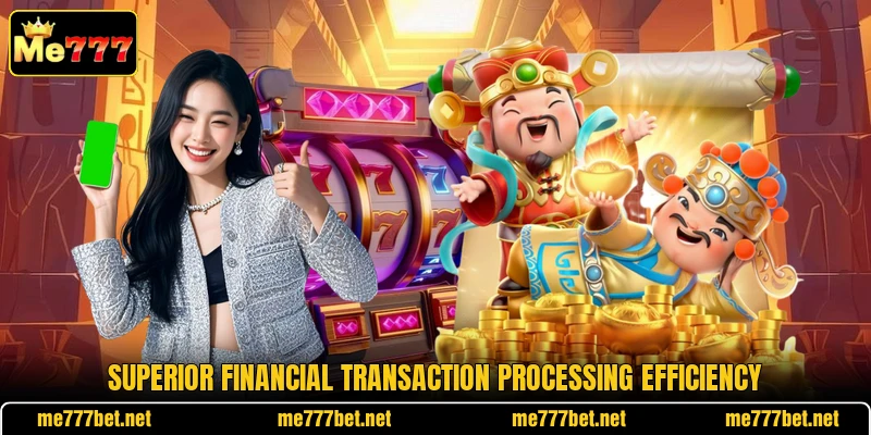 Superior financial transaction processing efficiency