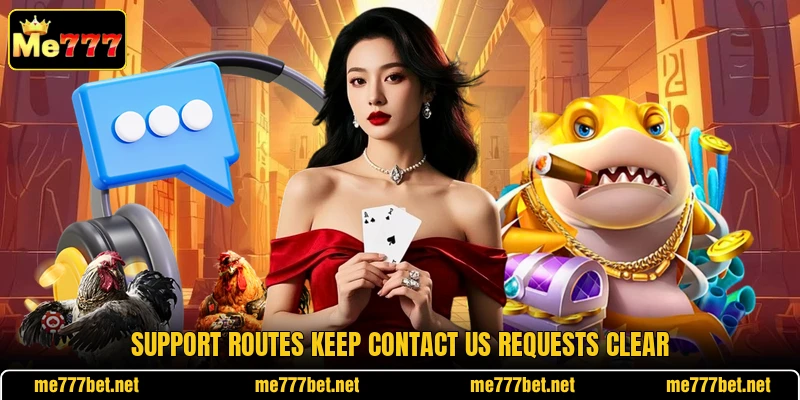 Support routes keep contact us requests clear