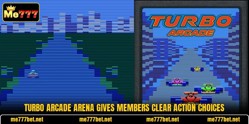 Turbo Arcade Arena gives members clear action choices Turbo Arcade Arena gives members clear action choices